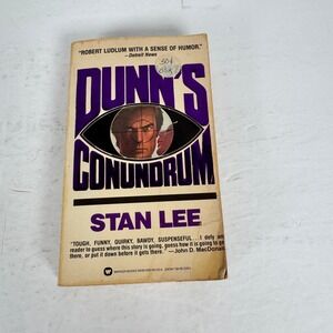 Dunn's Conundrum Stan Lee 1985 First Warner‎ Books Printing Spy Thriller